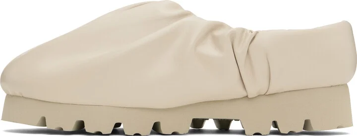 YUME YUME Beige Camp Low Loafers - Image 3