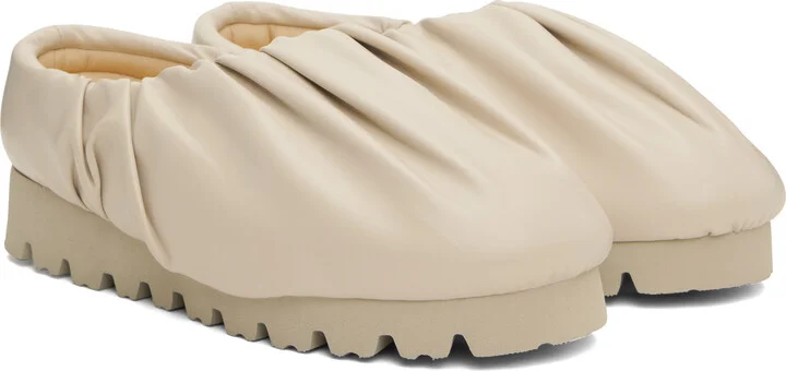 YUME YUME Beige Camp Low Loafers - Image 4