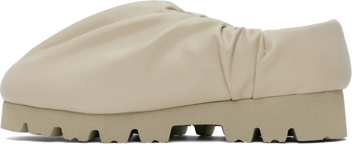 YUME YUME Beige Camp Low Slip-On Loafers - Image 3