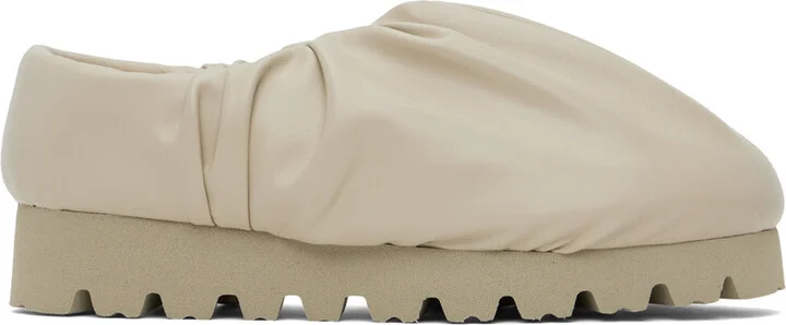 YUME YUME Beige Camp Low Slip-On Loafers