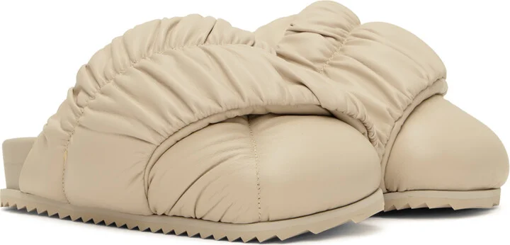 YUME YUME Beige Tent Slides - Image 4