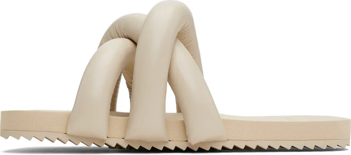YUME YUME Beige Tyre Slides - Image 3