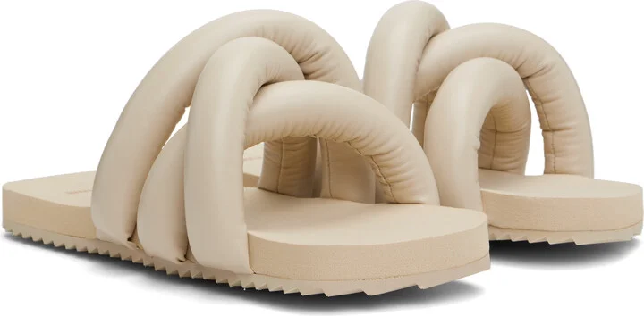 YUME YUME Beige Tyre Slides - Image 4