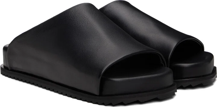 YUME YUME Black Finn Slider Sandals - Image 4