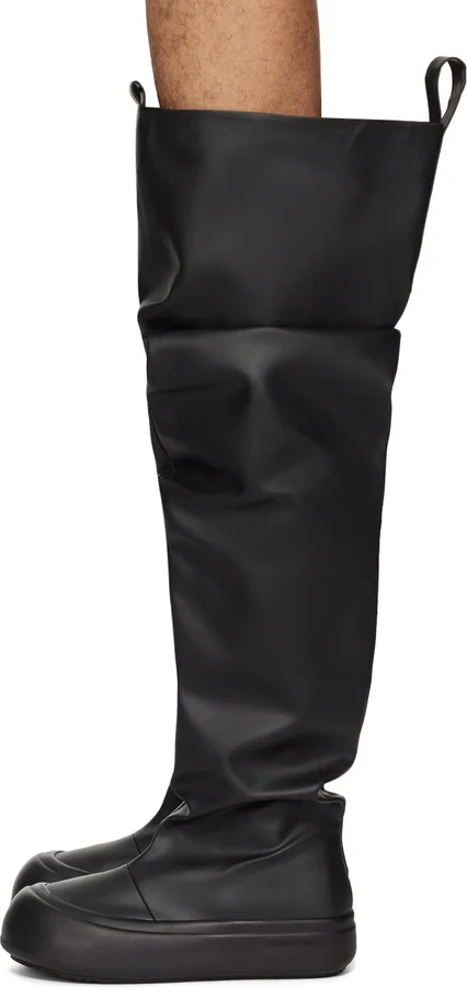 YUME YUME Black High Fisherman Boots - Image 3