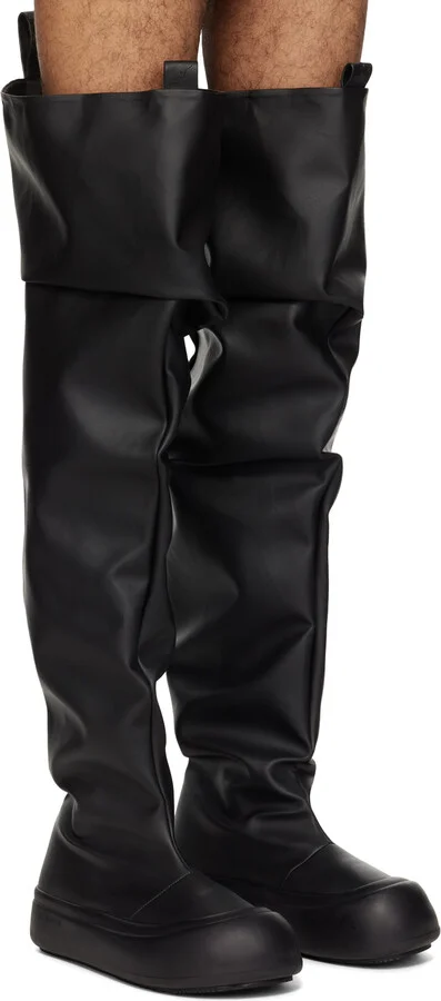 YUME YUME Black High Fisherman Boots - Image 4