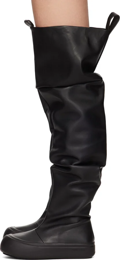 YUME YUME Black High Fisherman Boots - Image 3