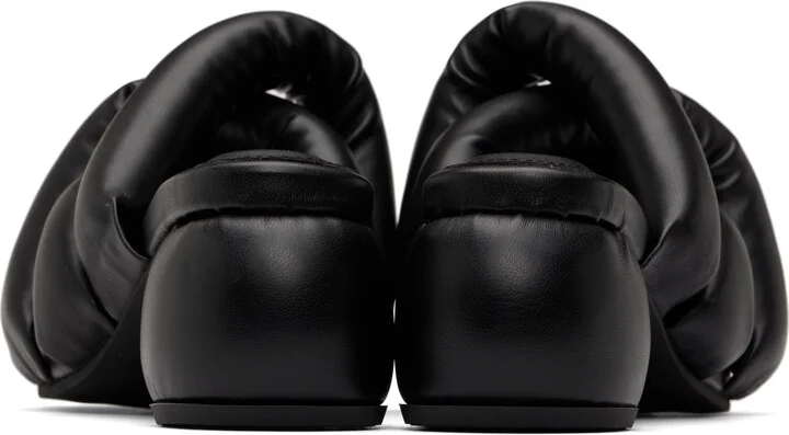 YUME YUME Black Kitten Sausage Heeled Sandals - Image 2