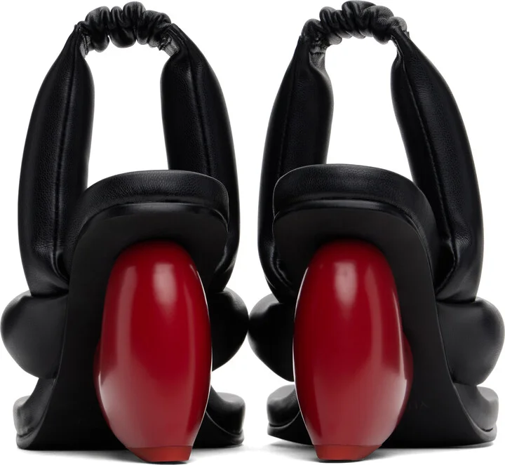 YUME YUME Black Love Heeled Sandals - Image 2
