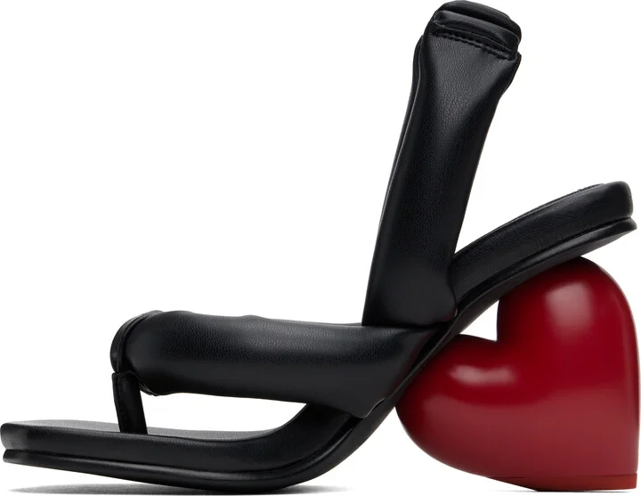 YUME YUME Black Love Heeled Sandals - Image 3