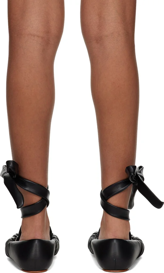 YUME YUME Black Padded Ballerina Flats - Image 2
