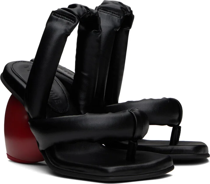 YUME YUME Black & Red Love Heeled Sandals - Image 4