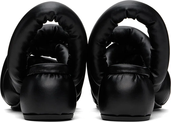 YUME YUME Black Sausage Heeled Sandals - Image 2
