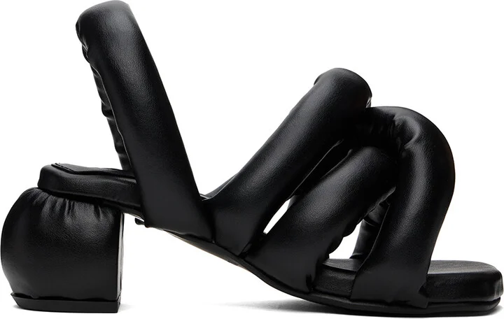 YUME YUME Black Sausage Heeled Sandals