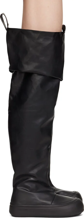 YUME YUME Black Thigh High Fisherman Boots