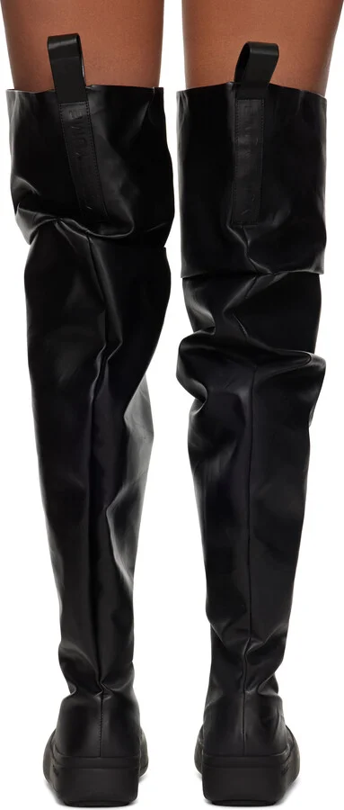 YUME YUME Black Thigh High Fisherman Tall Boots - Image 2
