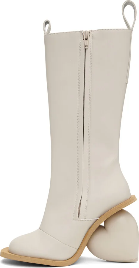 YUME YUME Gray Love Tall Boots - Image 3