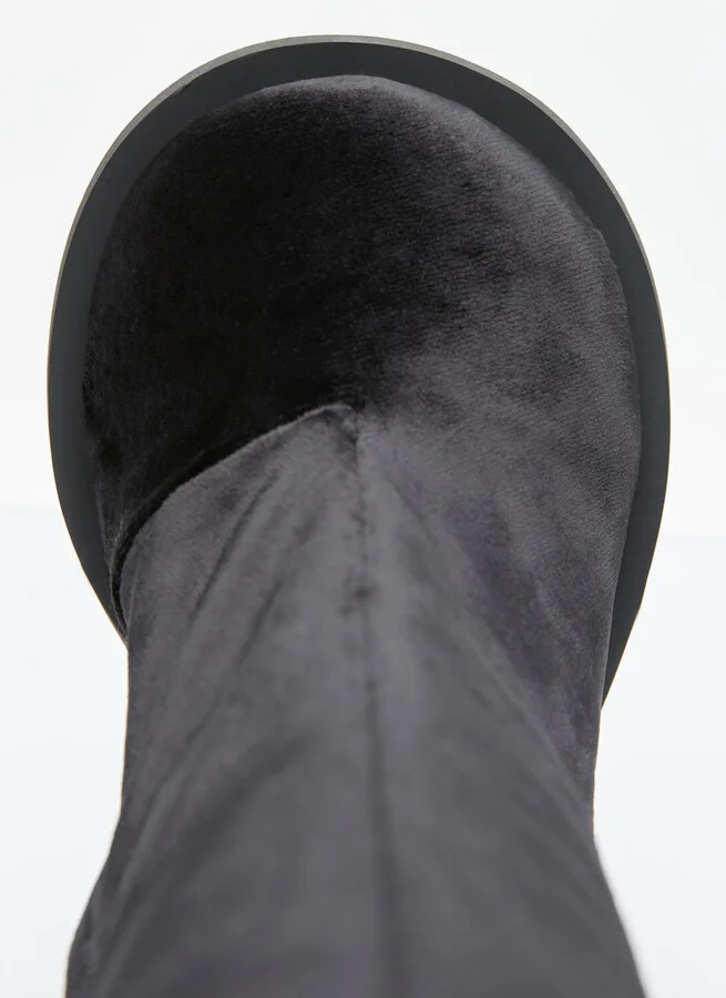 Yume Yume Love Velvet Boots - Woman Boots Black Eu - 37 - Image 9