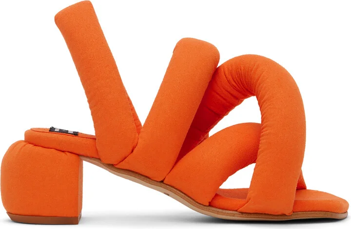 YUME YUME Orange Henrik Vibskov Edition Sausage Heeled Sandals