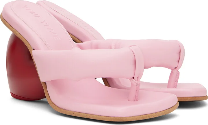 YUME YUME Pink & Red Love Mules - Image 4