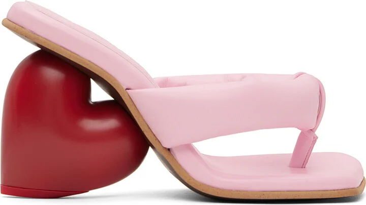 YUME YUME Pink & Red Love Mules