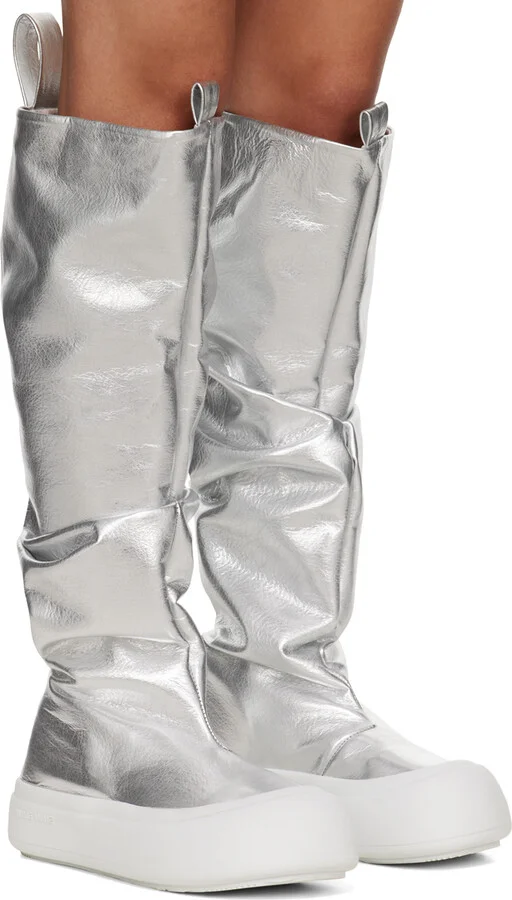 YUME YUME Silver Fisherman Boots - Image 4