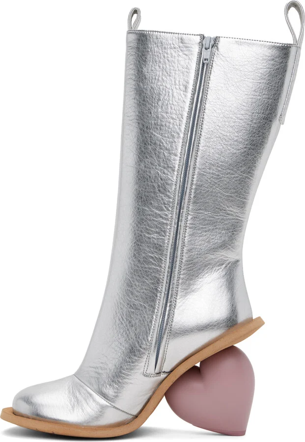 YUME YUME Silver Love Boots - Image 3