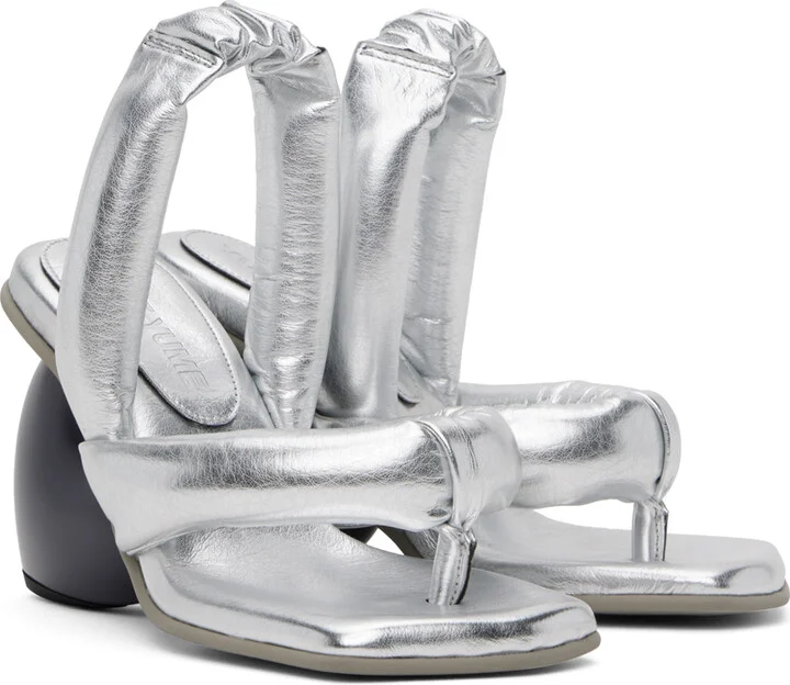 YUME YUME Silver Love Heeled Sandals - Image 4