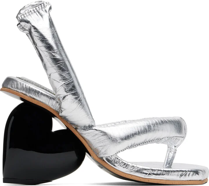 YUME YUME Silver Love Heeled Sandals