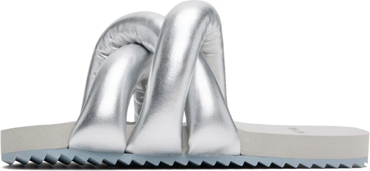 YUME YUME Silver Tyre Slides - Image 3