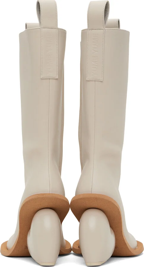 YUME YUME SSENSE Exclusive Beige Love Boots - Image 2