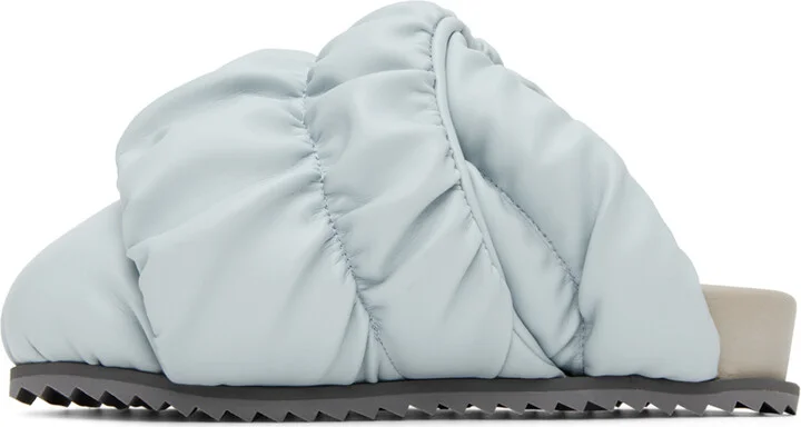 YUME YUME SSENSE Exclusive Blue Tent Mules - Image 3