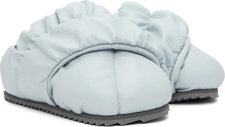 YUME YUME SSENSE Exclusive Blue Tent Mules - Image 4