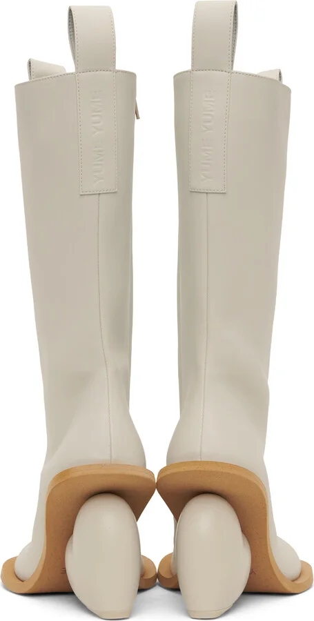 YUME YUME SSENSE Exclusive Off-White Love Boots - Image 2