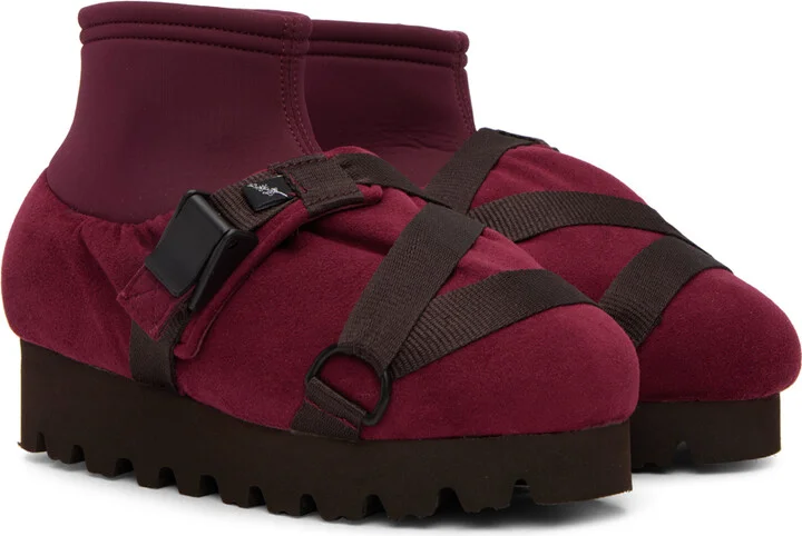 YUME YUME SSENSE Exclusive Red Camp Boots - Image 4