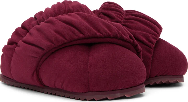 YUME YUME SSENSE Exclusive Red Tent Mules - Image 4