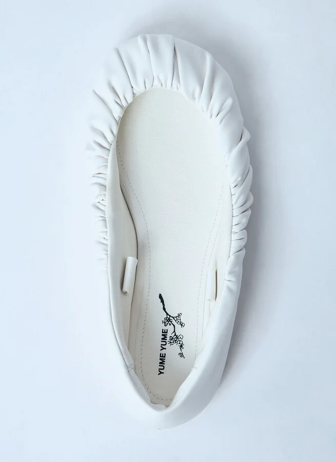 Yume Yume Tied Ballerina Flats - Woman Flats White Eu - 39 - Image 5