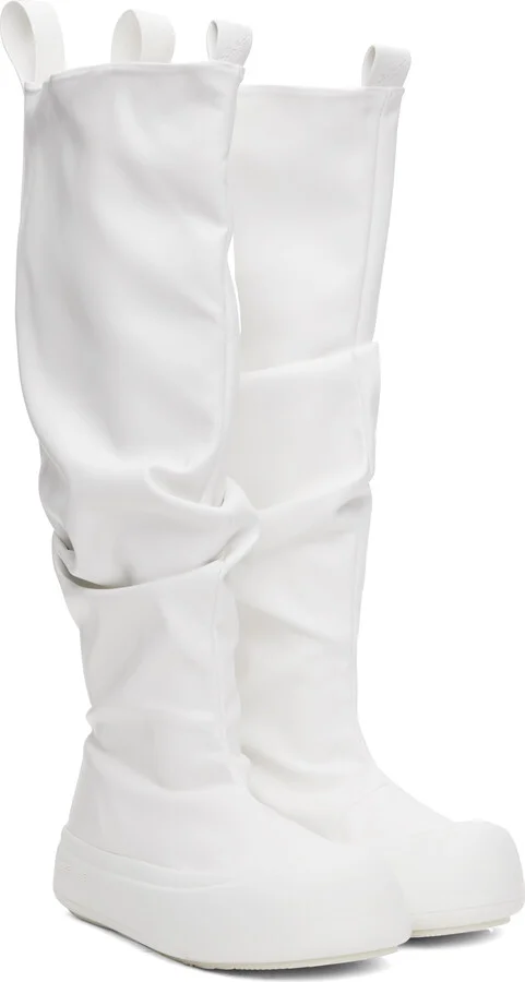 YUME YUME White Fisherman Tall Boots - Image 4