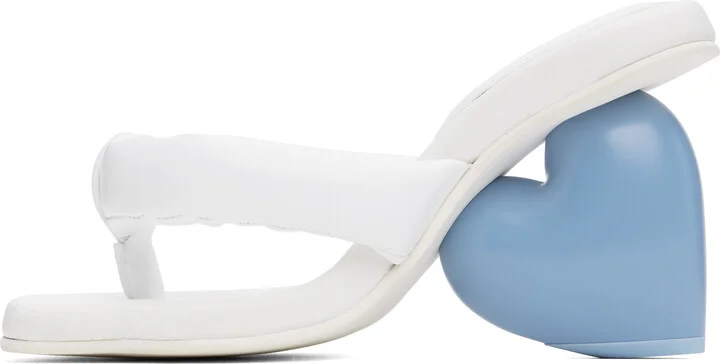 YUME YUME White Love Heeled Sandals - Image 3