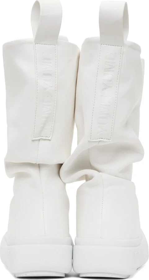 YUME YUME White Low Fisherman Boots - Image 2