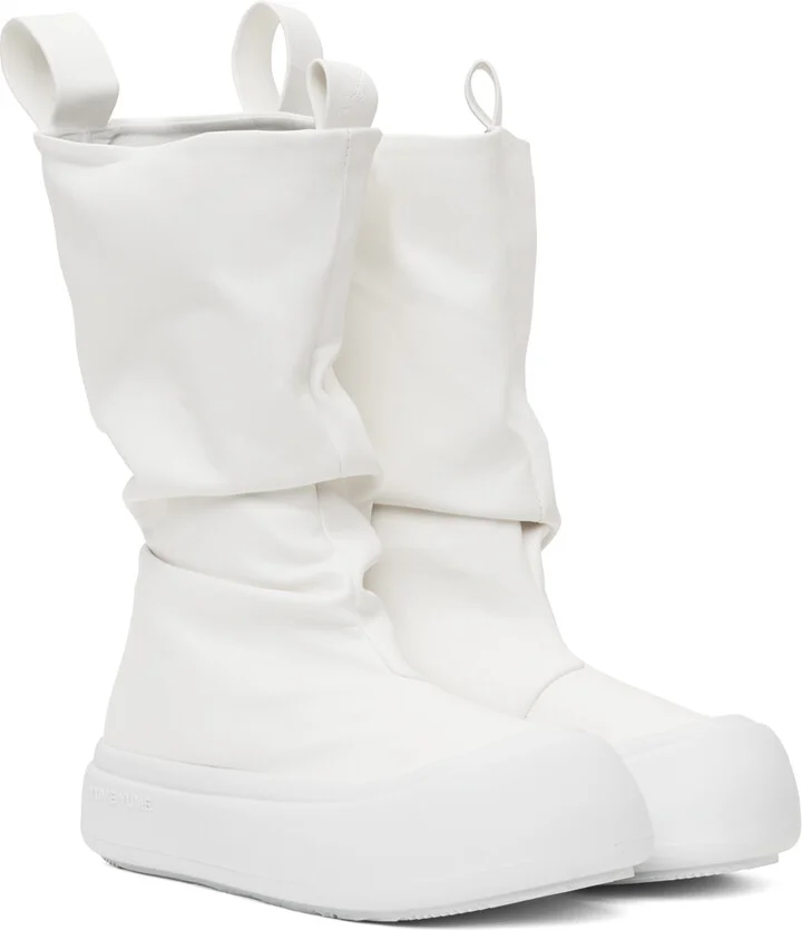 YUME YUME White Low Fisherman Boots - Image 4