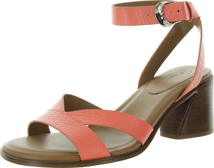 Yumi Womens Leather Adjustable Slingback Sandals