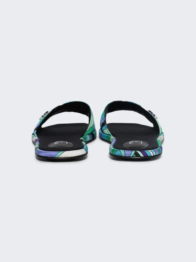 Yummy Sandals Green And Lilac