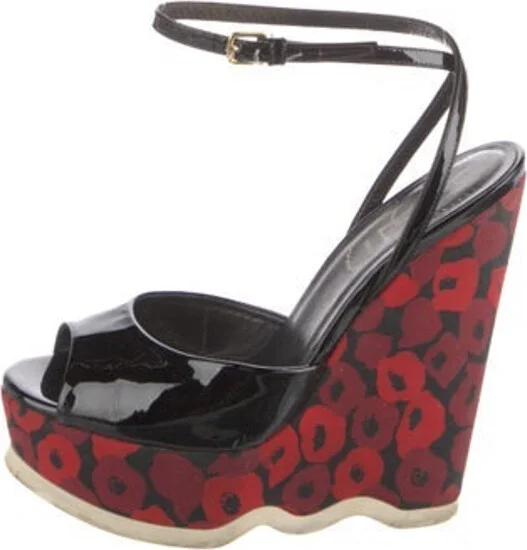 Black, Pattern Prints, Red