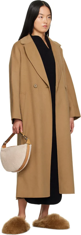 Yves Salomon Brown Shearling Slippers - Image 5