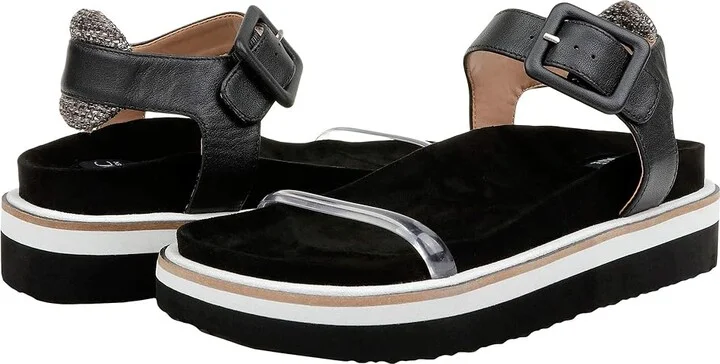 ZAC Zac Posen Sahara Women's Sandals Black : 41 (US Women's 11) M, Textile/Rubber/Leather