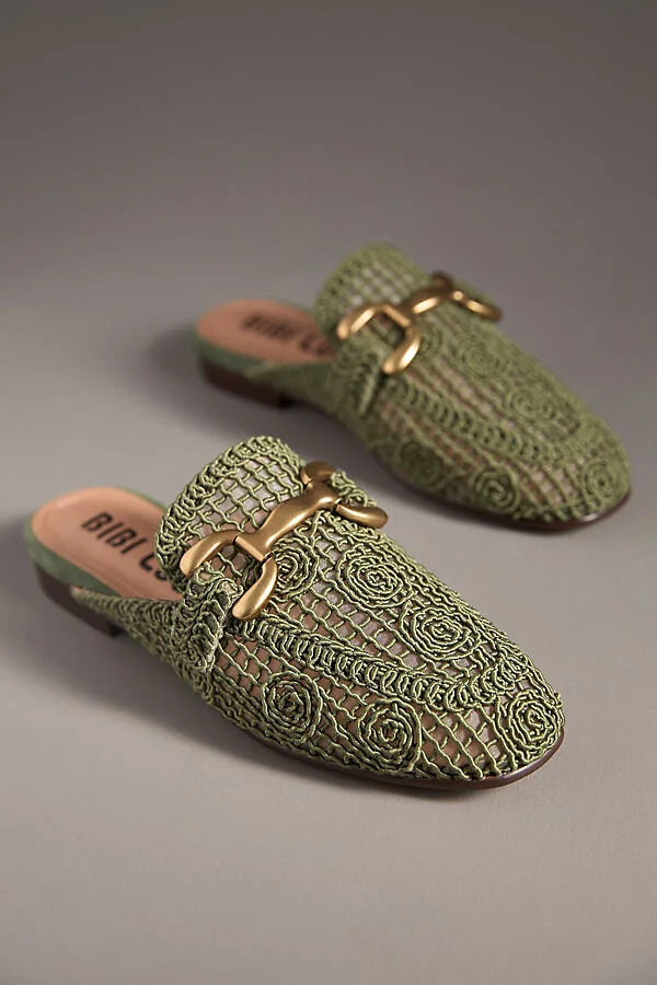 Zagreb Crochet Slip-On Loafer Mules - Image 2
