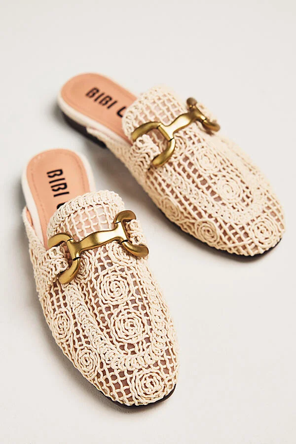 Zagreb Crochet Slip-On Loafer Mules - Image 2