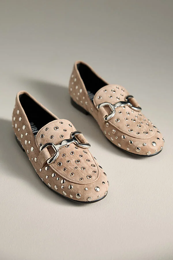 Zagreb Suede Studded Loafers - Image 2