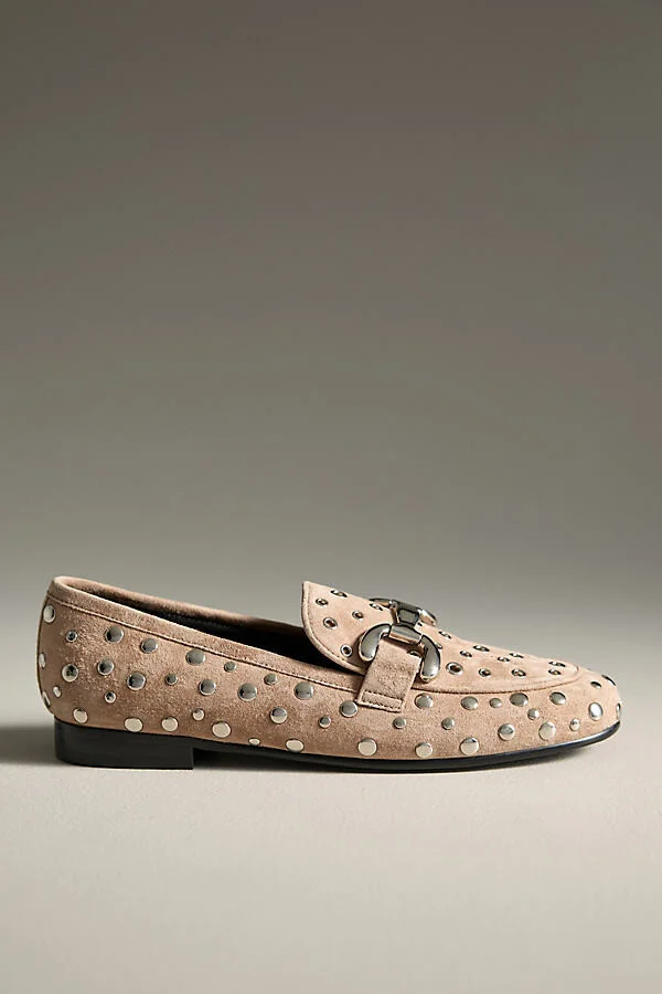 Zagreb Suede Studded Loafers